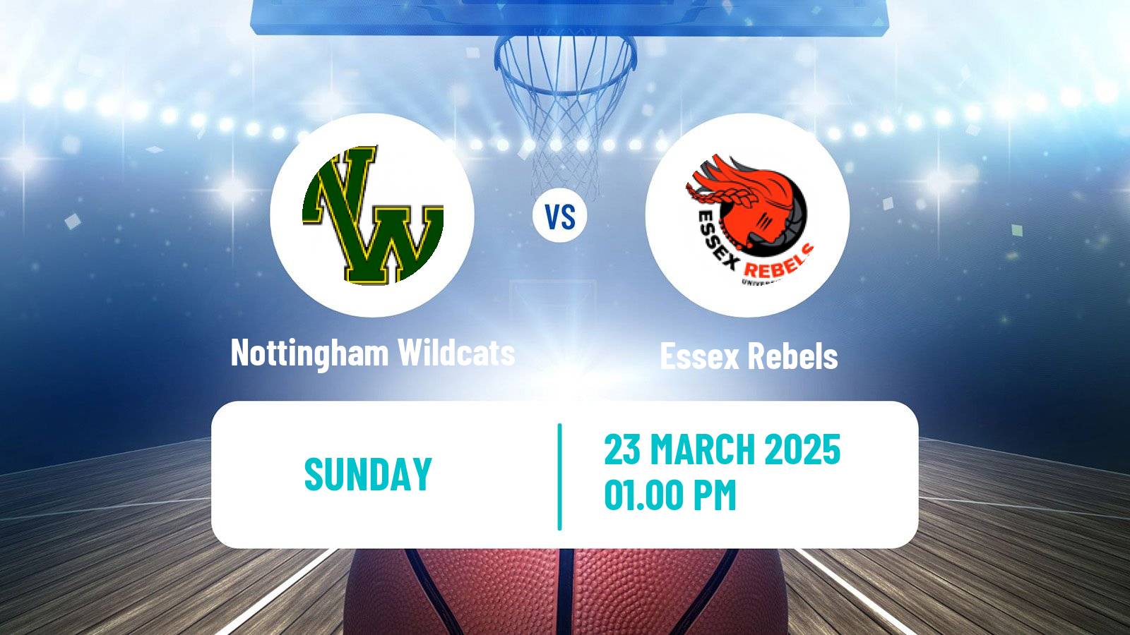 Basketball British WBBL Nottingham Wildcats - Essex Rebels