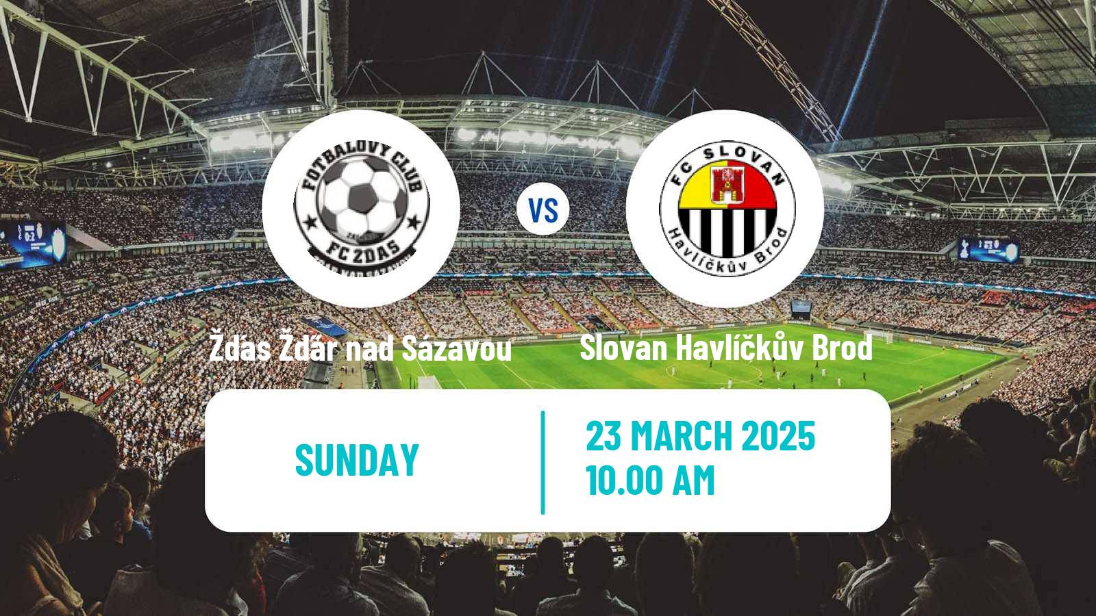 Soccer Czech Division D Žďas Žďár nad Sázavou - Slovan Havlíčkův Brod