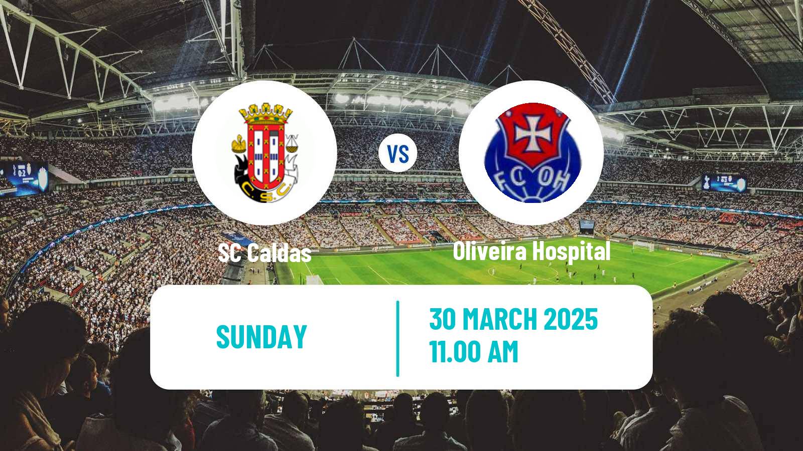 Soccer Portuguese Liga 3 Caldas - Oliveira Hospital