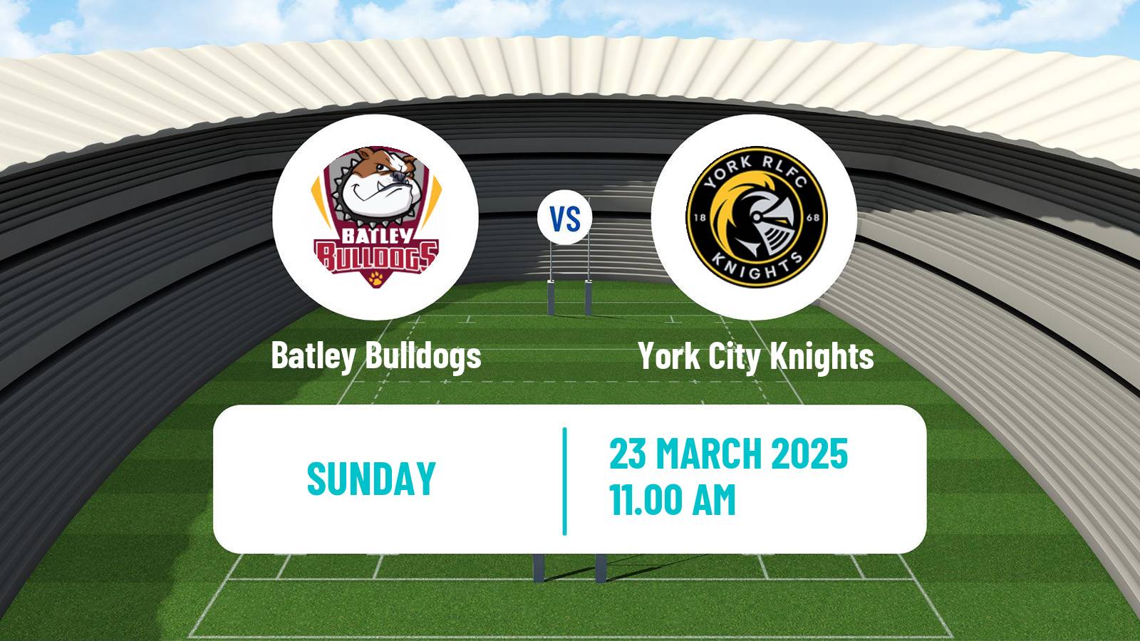 Rugby league English Championship Rugby League Batley Bulldogs - York City Knights