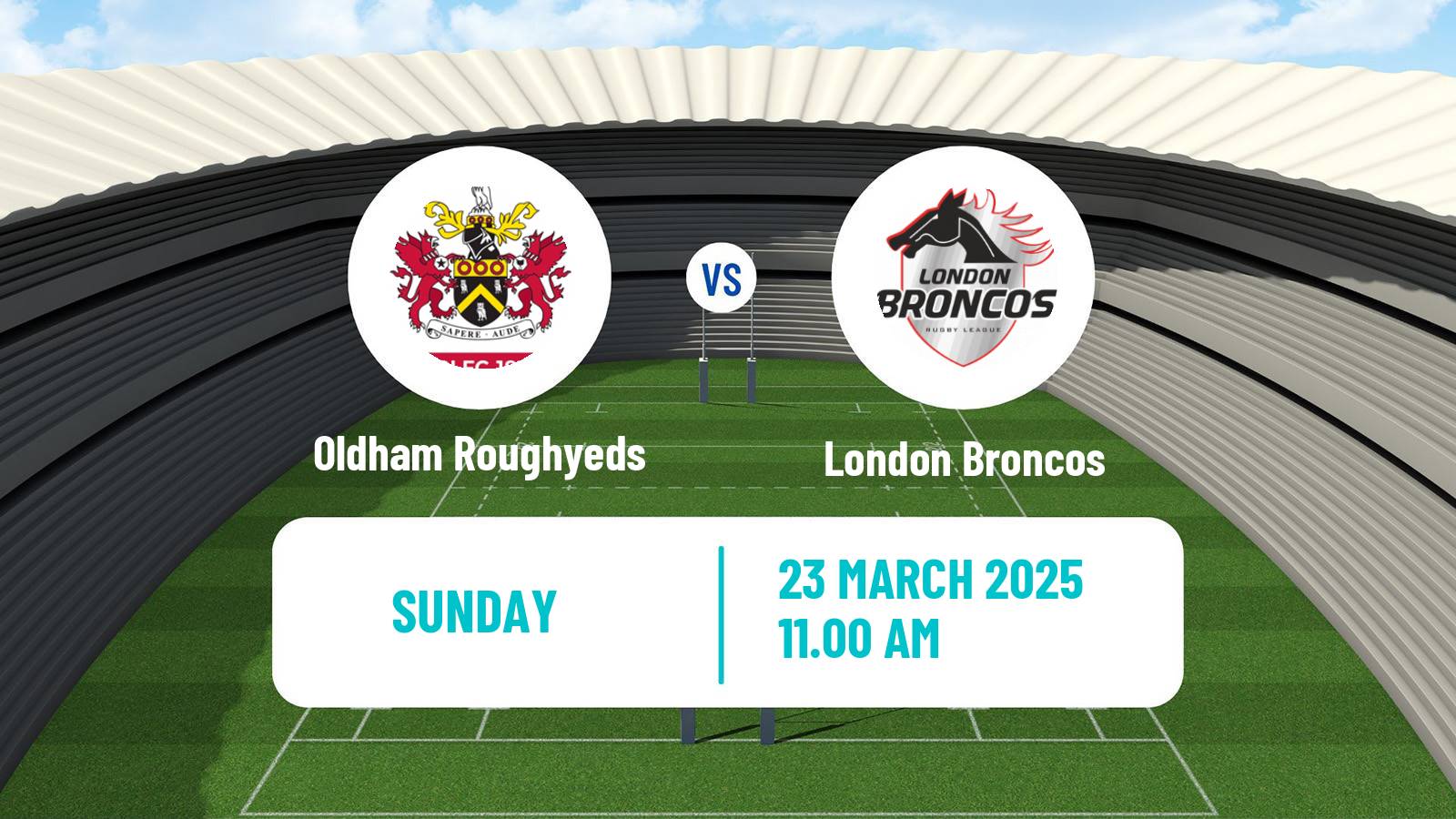 Rugby league English Championship Rugby League Oldham Roughyeds - London Broncos