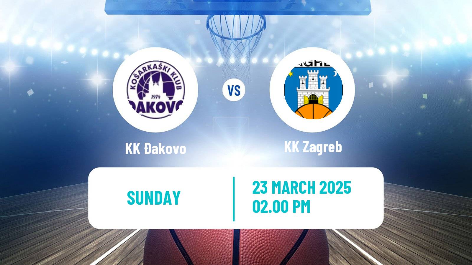 Basketball Croatian Prva Liga Basketball Đakovo - Zagreb