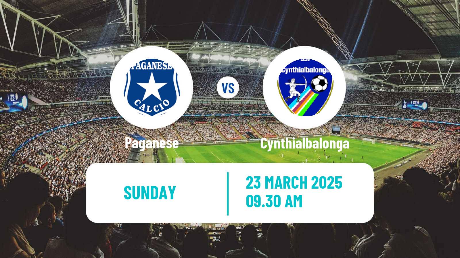 Soccer Italian Serie D - Group G Paganese - Cynthialbalonga