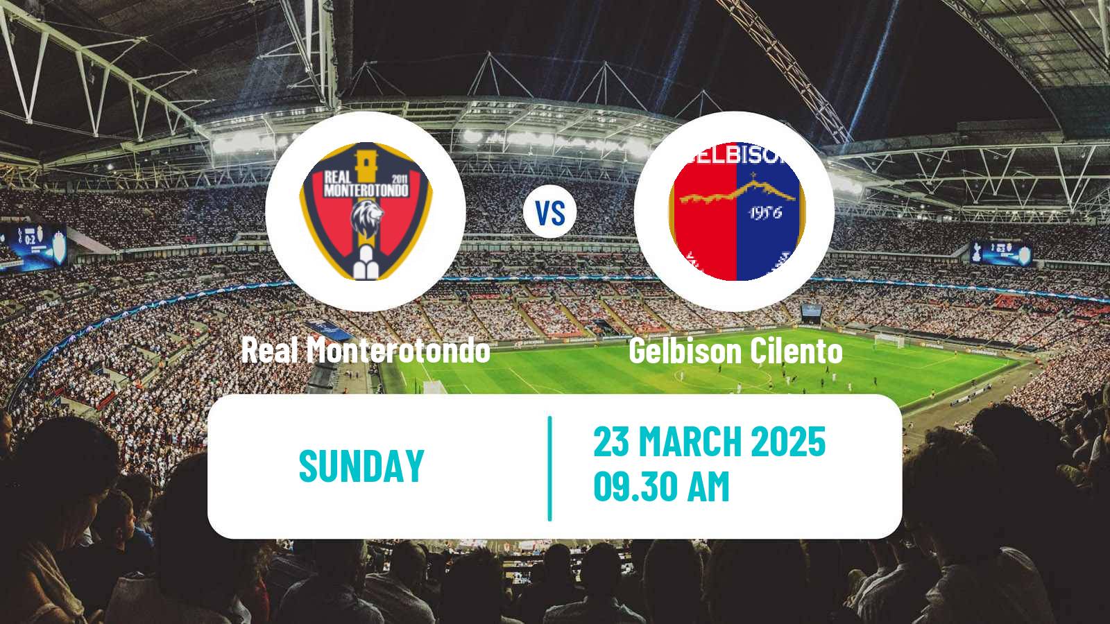 Soccer Italian Serie D - Group G Real Monterotondo - Gelbison Cilento