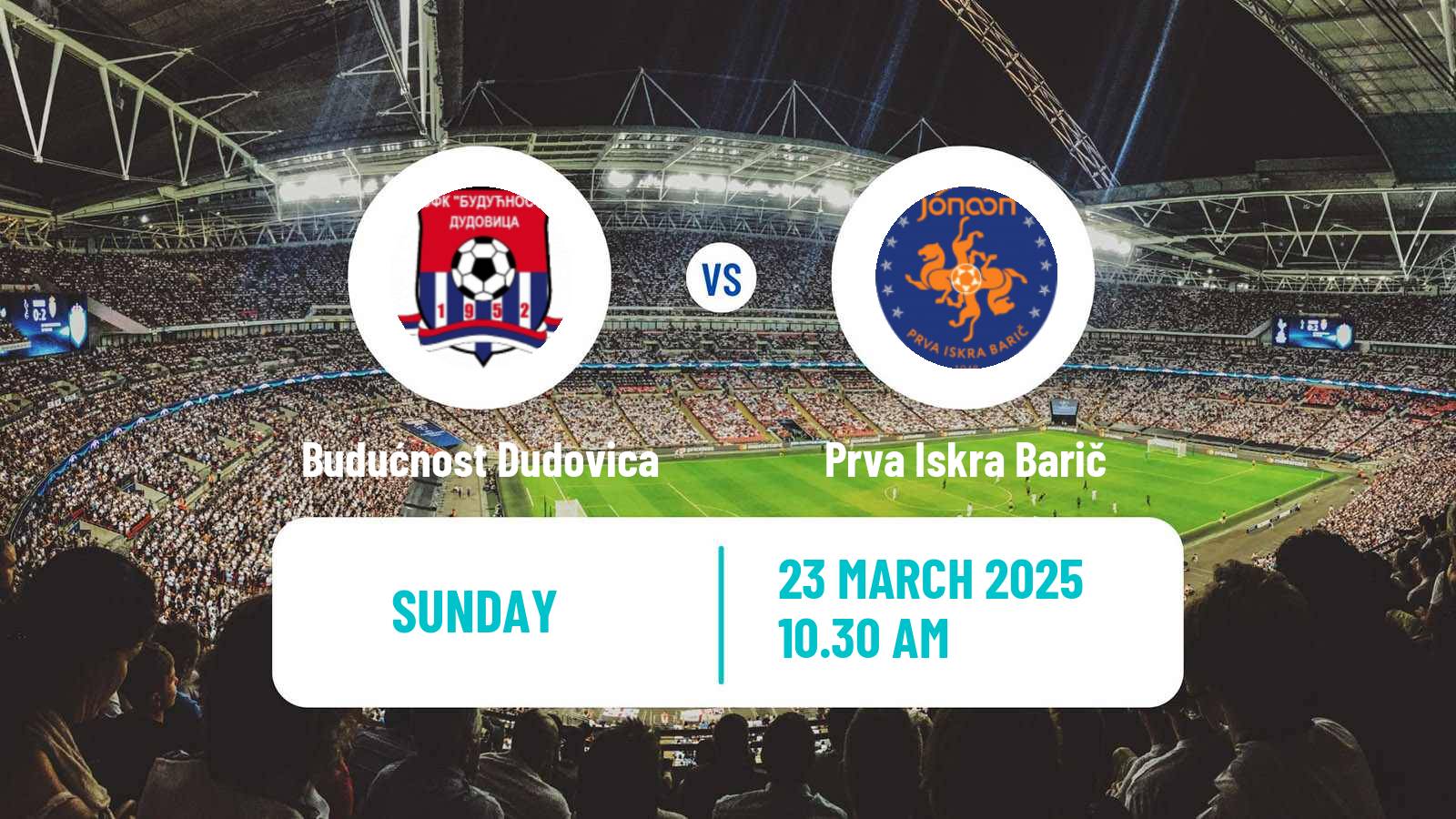 Football Serbian Srpska Liga - Belgrade Budućnost Dudovica - Prva Iskra Barič
