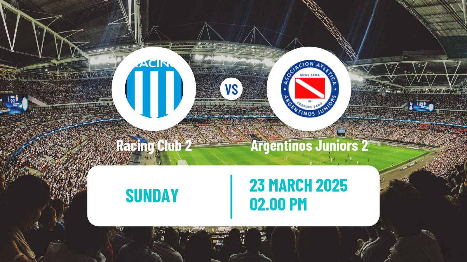 Soccer Argentinian Reserve League Racing Club 2 - Argentinos Juniors 2
