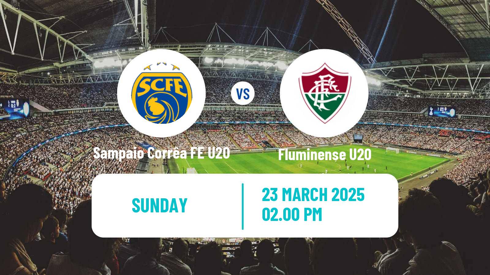 Soccer Brazilian Copa Rio U20 Sampaio Corrêa FE U20 - Fluminense U20