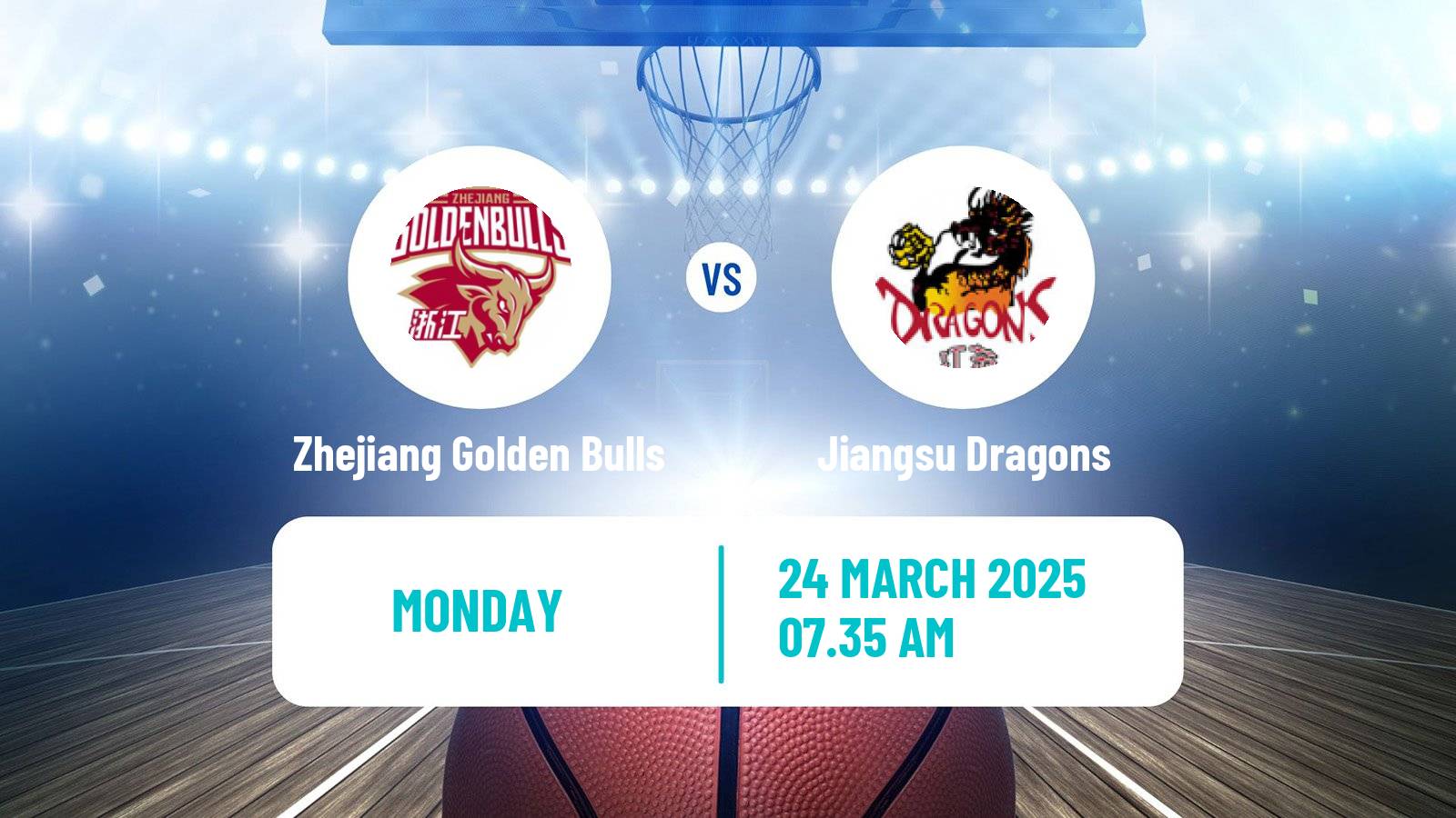 Basketball CBA Zhejiang Golden Bulls - Jiangsu Dragons