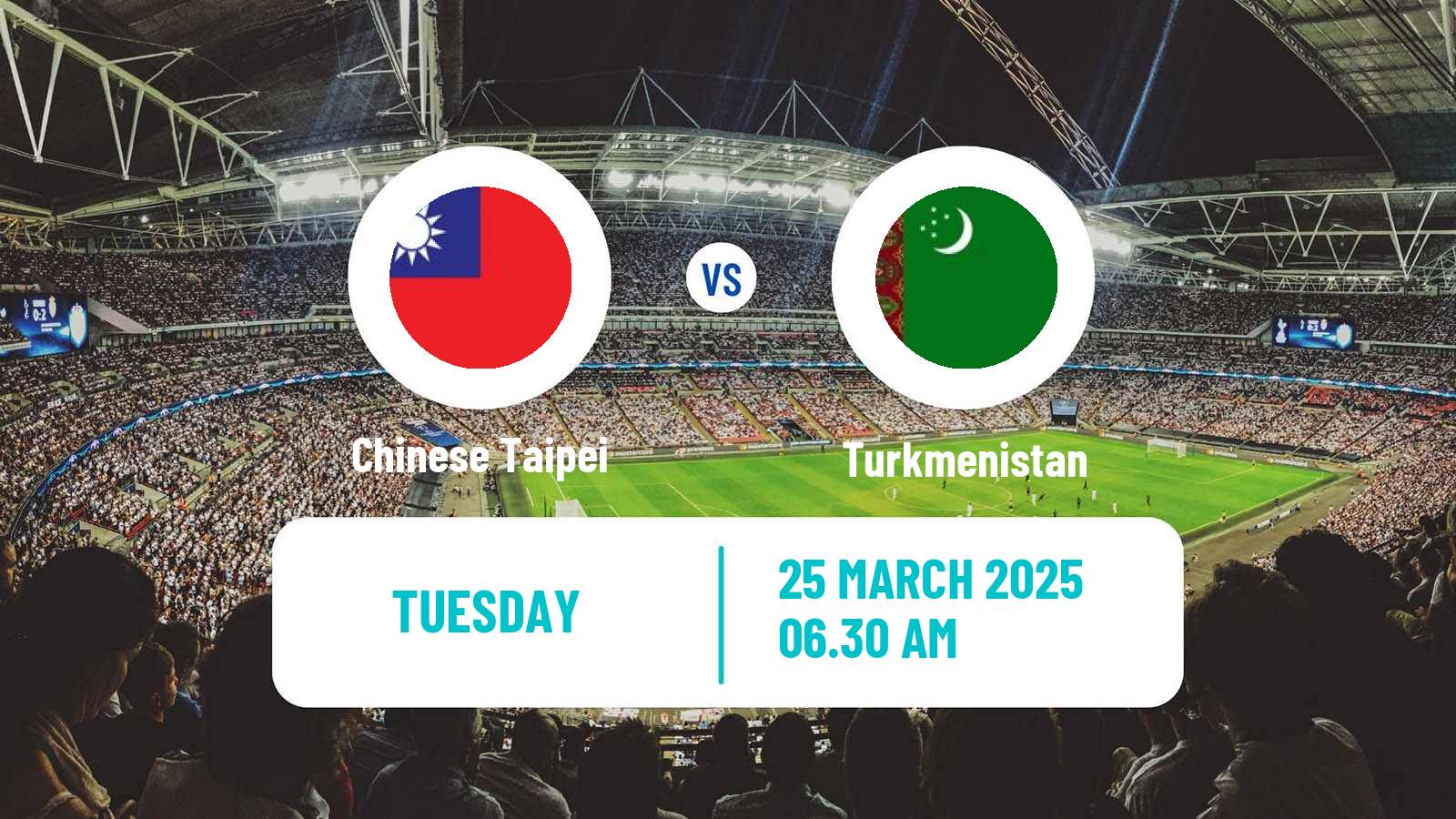 Soccer Asian Cup Chinese Taipei - Turkmenistan