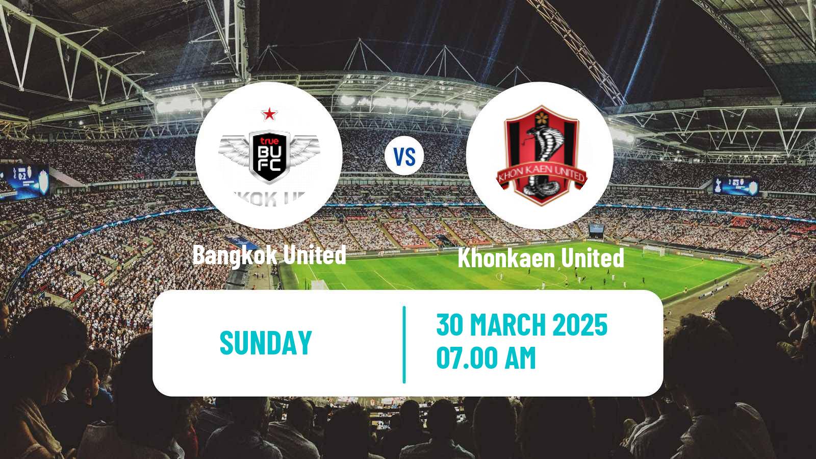 Soccer Thai League 1 Bangkok United - Khonkaen United