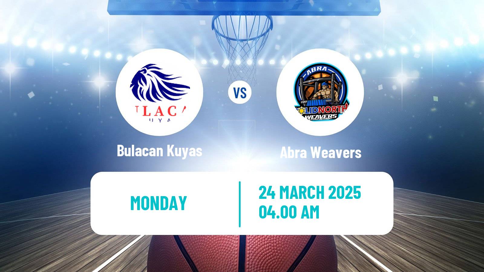 Basketball Philippines MBPL  Bulacan Kuyas - Abra Weavers