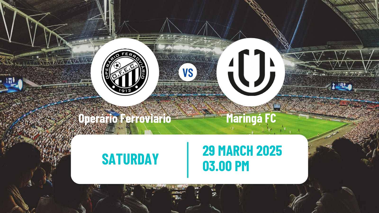 Soccer Brazilian Campeonato Paranaense Operário Ferroviario - Maringá