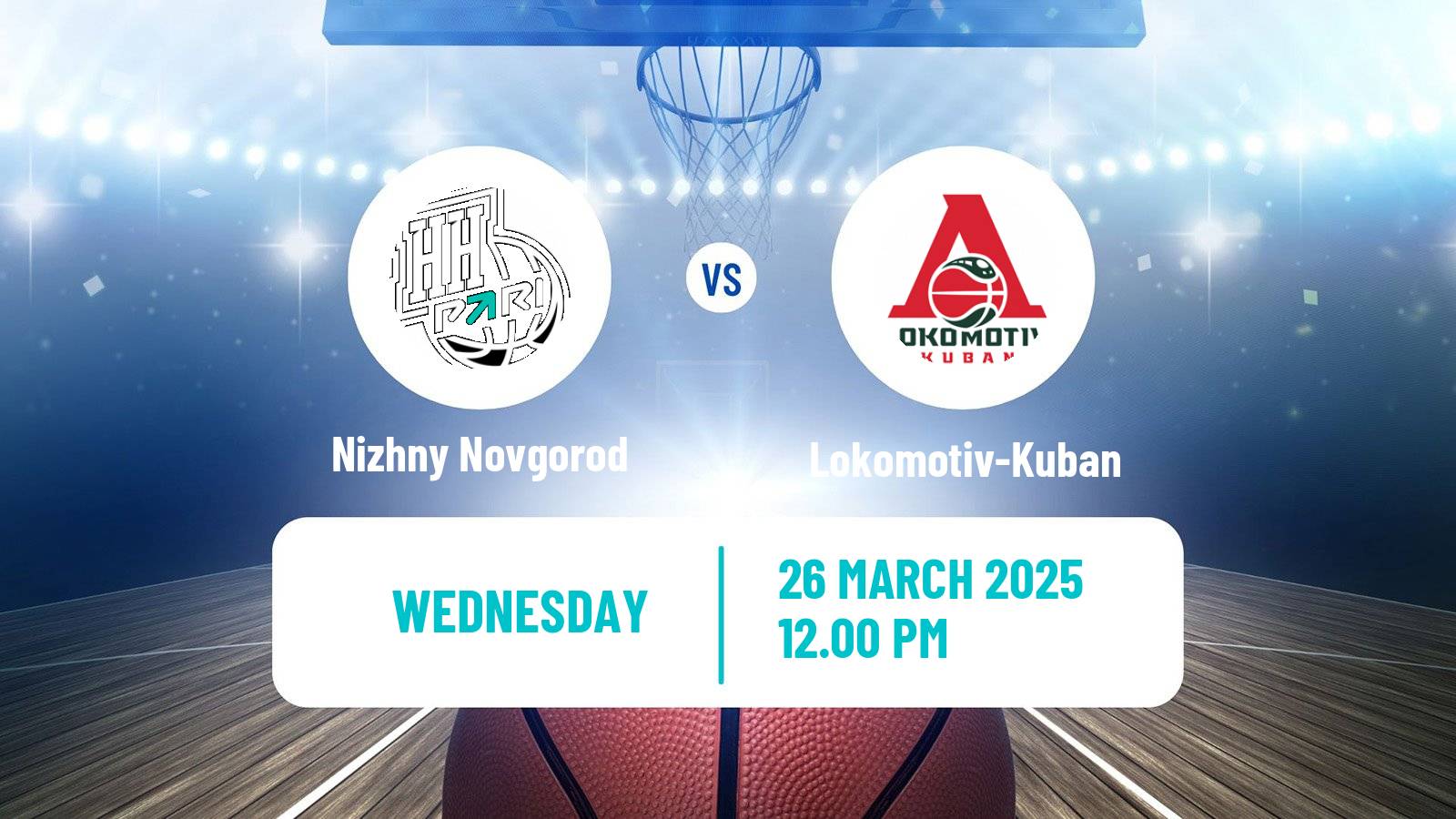 Basketball VTB United League Nizhny Novgorod - Lokomotiv-Kuban