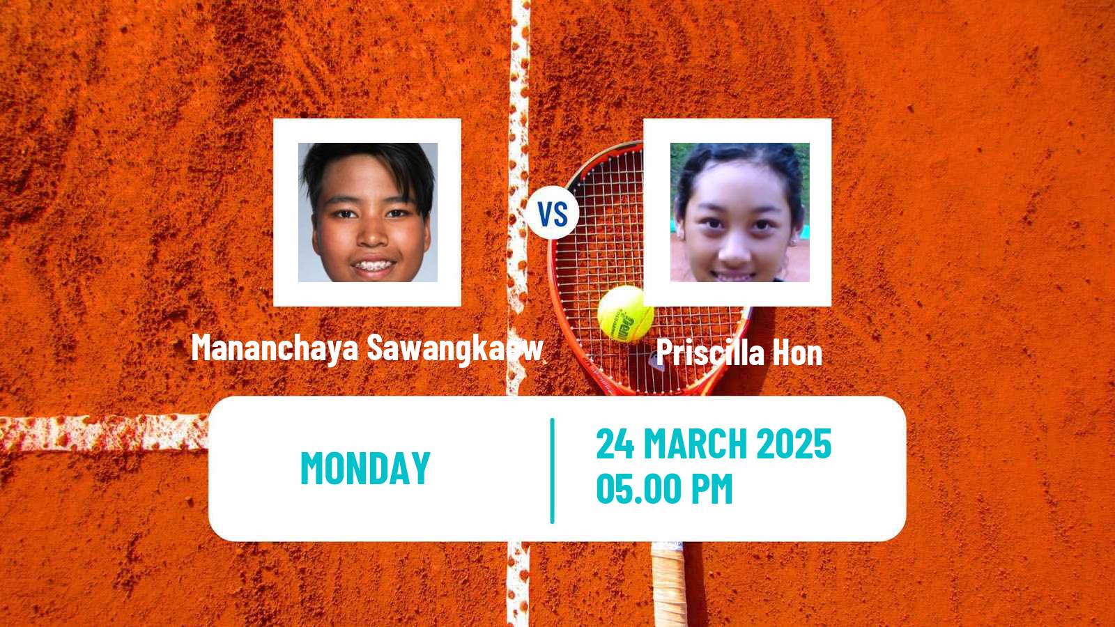 Tennis Puerto Vallarta Challenger Women Mananchaya Sawangkaew - Priscilla Hon