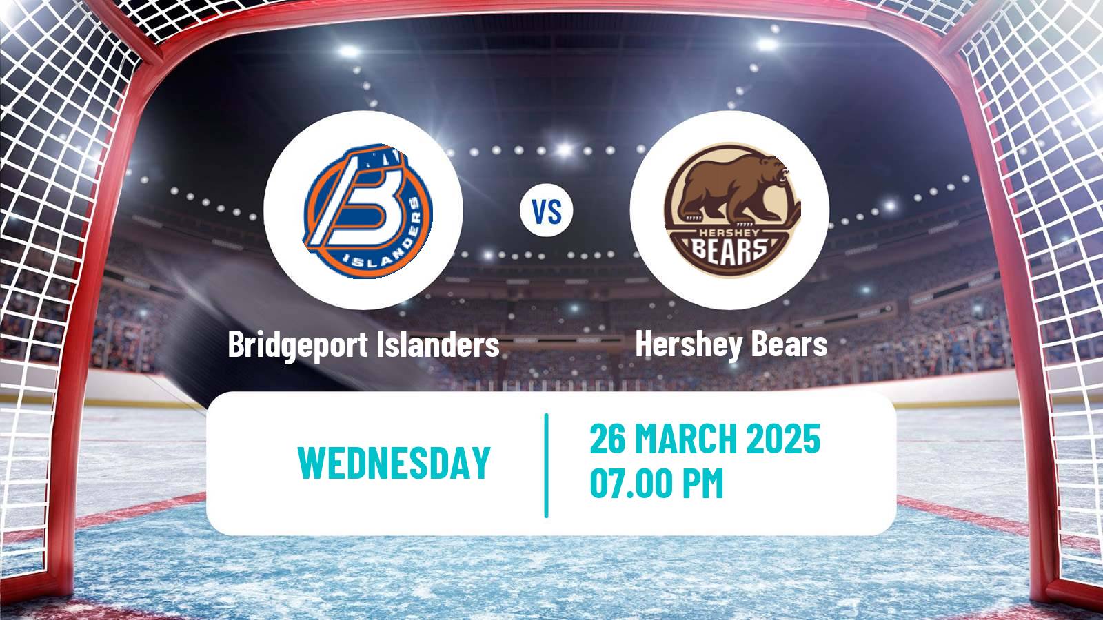 Hockey AHL Bridgeport Islanders - Hershey Bears