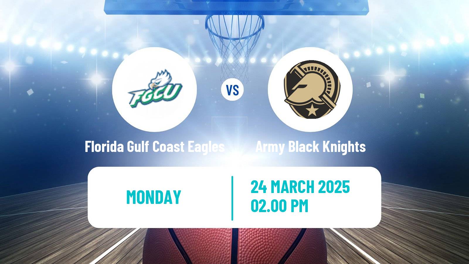 Basketball CBI Florida Gulf Coast Eagles - Army Black Knights