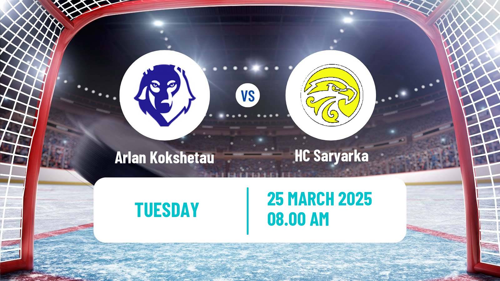 Hockey Kazakh Ice Hockey Championship Arlan Kokshetau - Saryarka