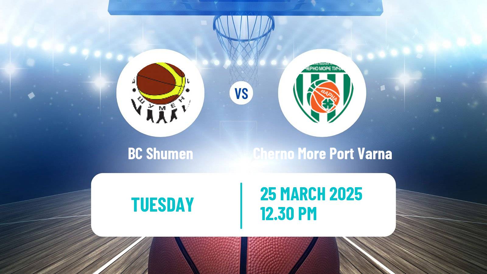 Basketball Bulgarian NBL Shumen - Cherno More Port Varna