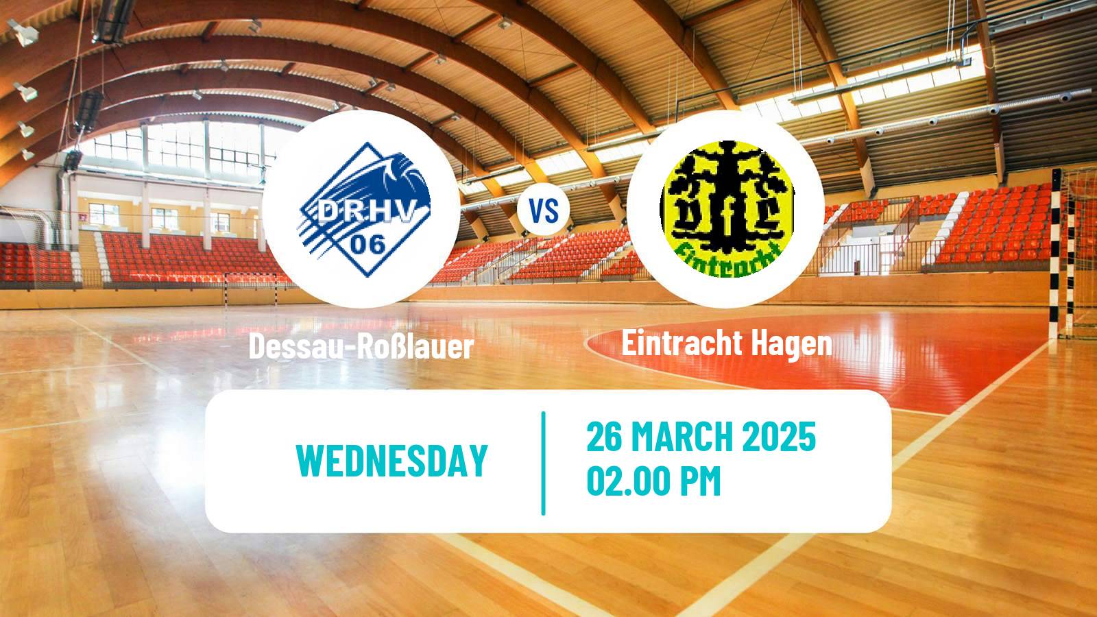 Handball German 2 Bundesliga Handball Dessau-Roßlauer - Eintracht Hagen