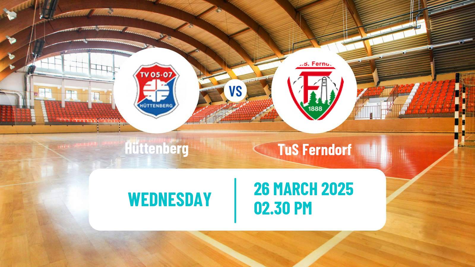 Handball German 2 Bundesliga Handball Hüttenberg - Ferndorf