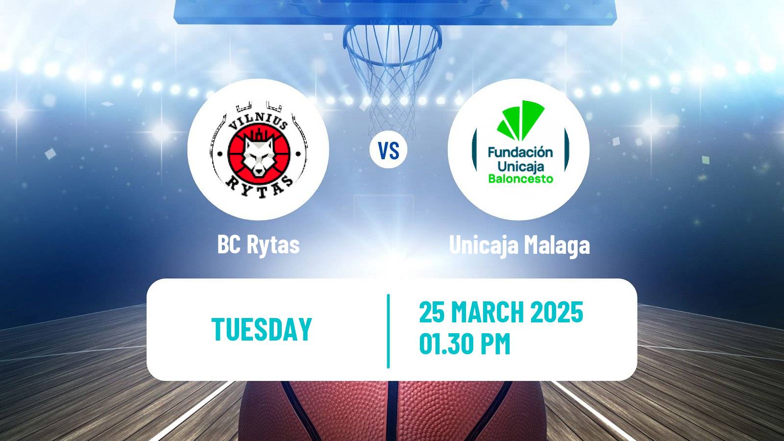 Basketball Champions League Basketball Rytas - Unicaja Malaga