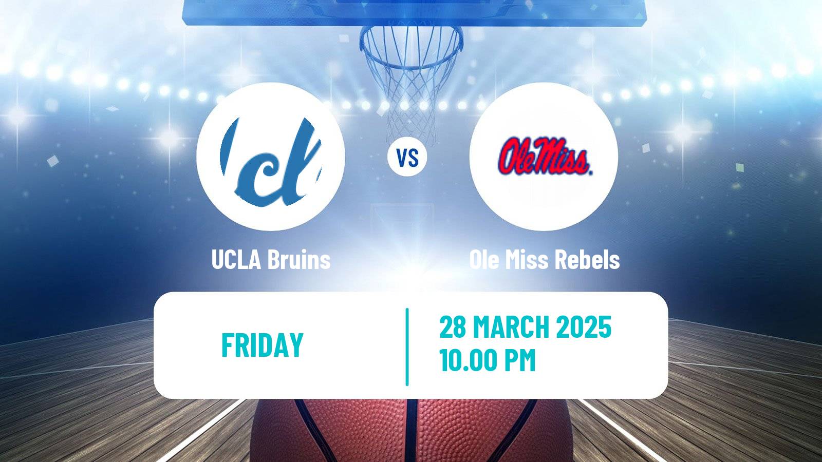 Basketball NCAA College Basketball Women UCLA Bruins - Ole Miss Rebels