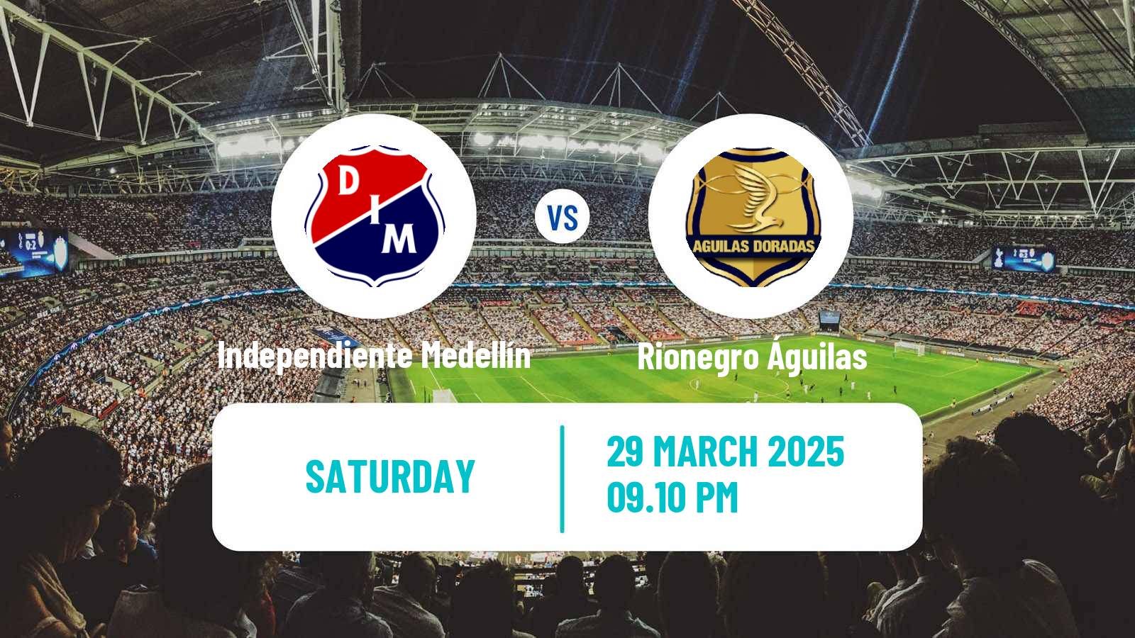 Soccer Colombian Primera A Independiente Medellín - Rionegro Águilas