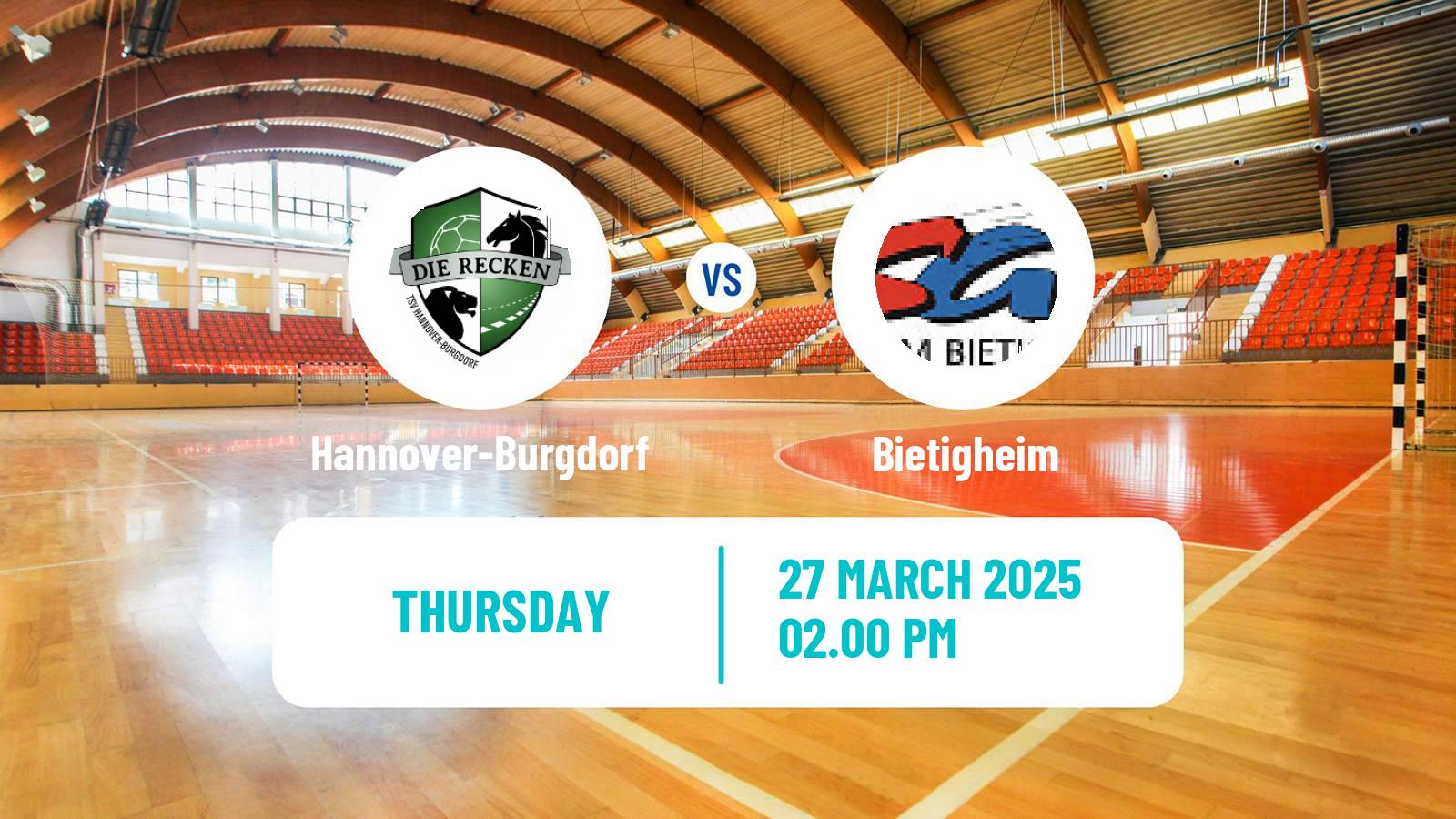 Handball German Bundesliga Handball Hannover-Burgdorf - Bietigheim