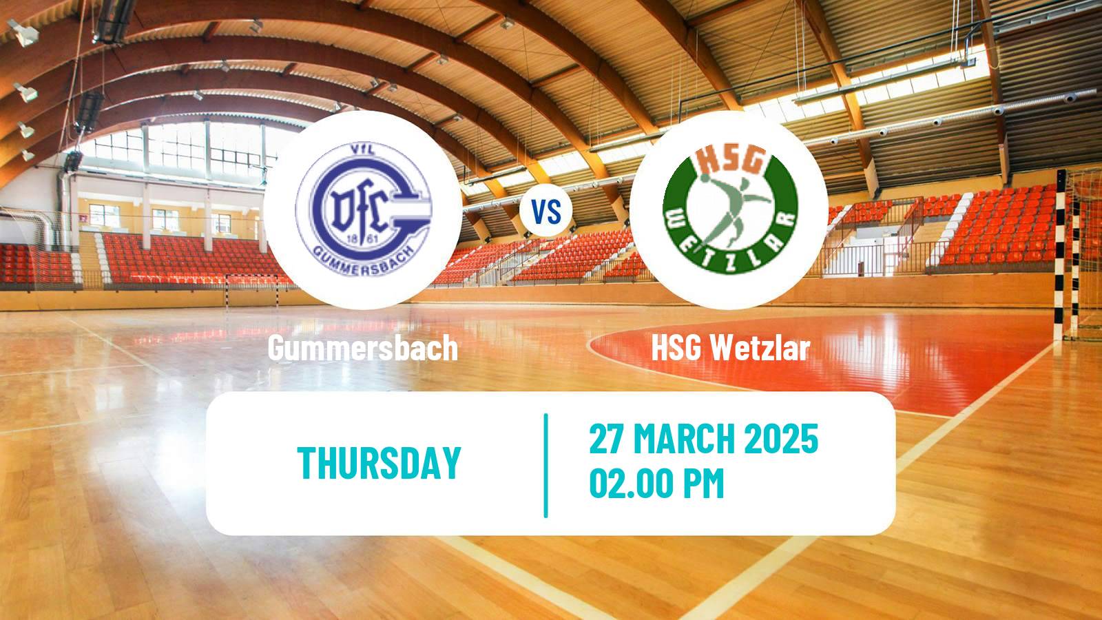 Handball German Bundesliga Handball Gummersbach - HSG Wetzlar