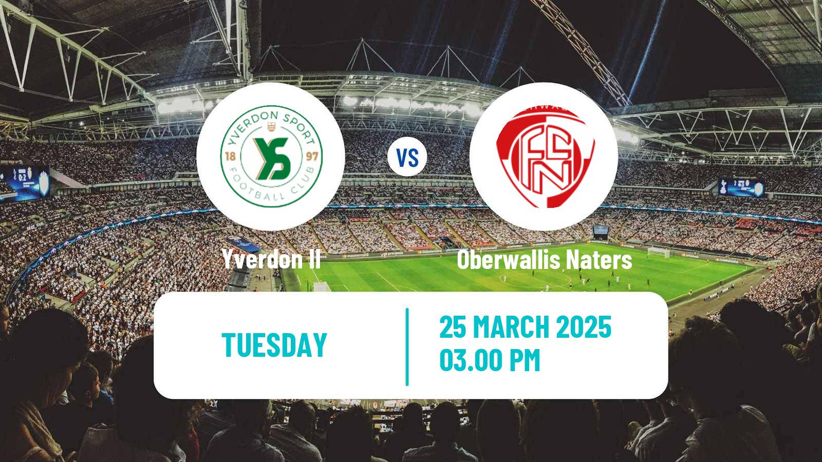 Soccer Swiss 1 Liga Classic Group 1 Yverdon II - Oberwallis Naters