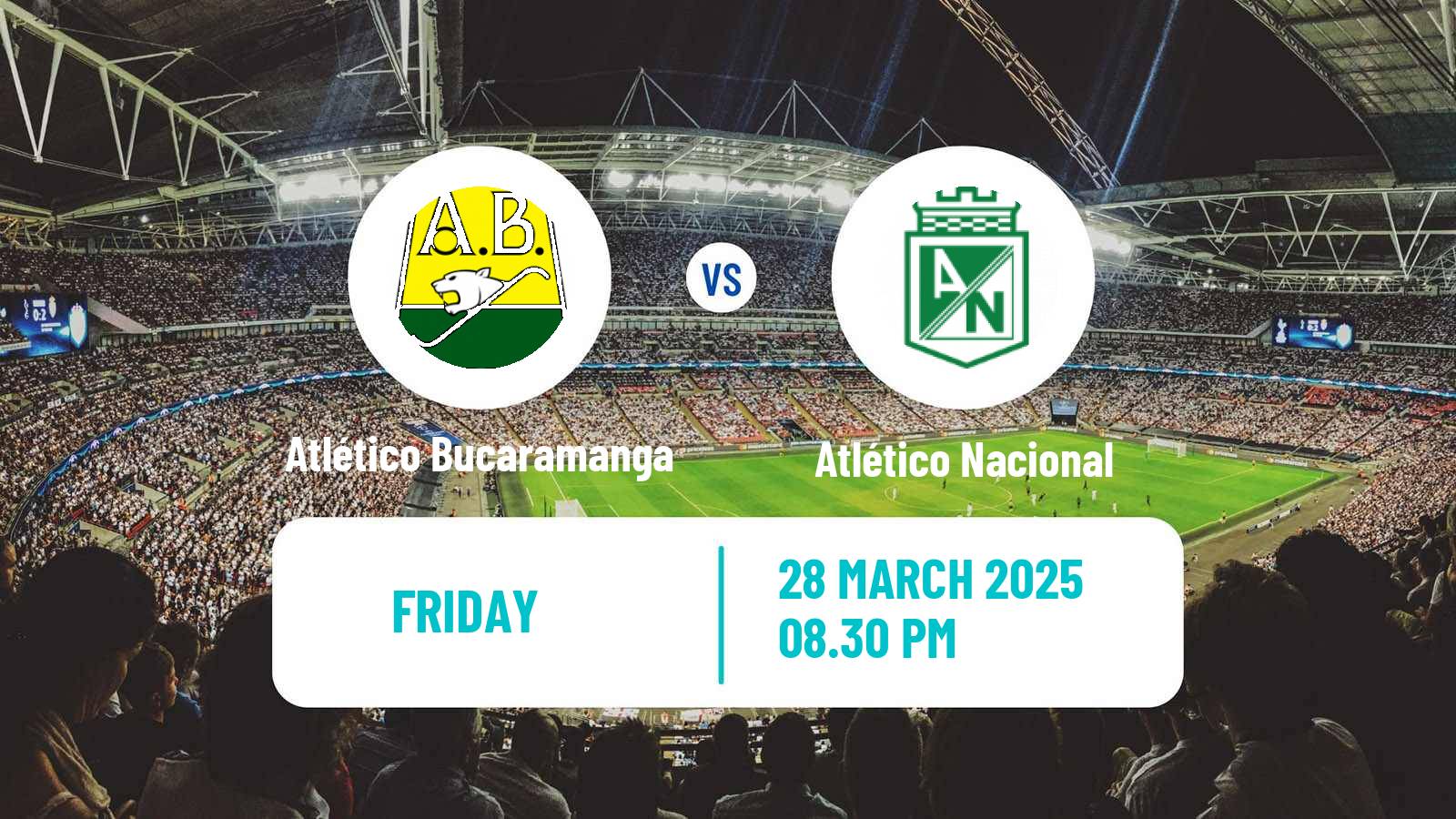 Soccer Colombian Primera A Atlético Bucaramanga - Atlético Nacional
