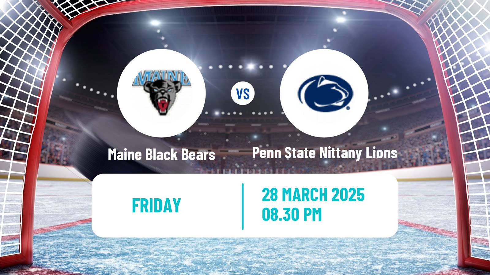 Hockey NCAA Hockey Maine Black Bears - Penn State Nittany Lions