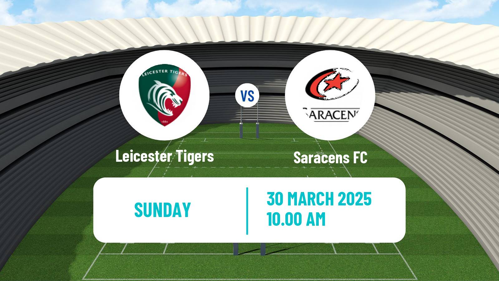 Rugby union English Premiership Rugby Leicester Tigers - Saracens