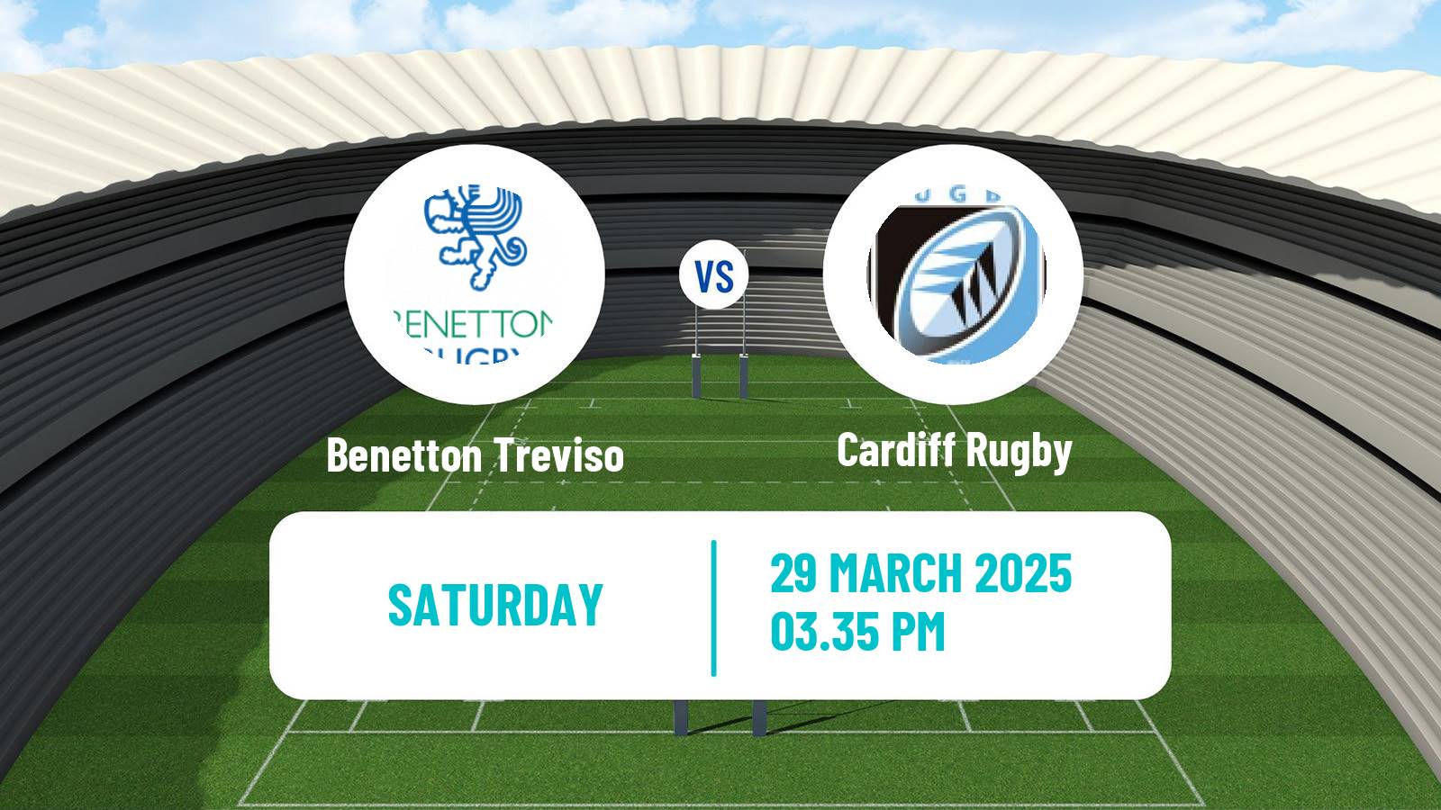 Rugby union United Rugby Championship Benetton Treviso - Cardiff Rugby