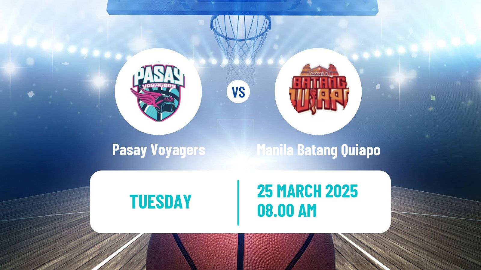 Basketball Philippines MBPL  Pasay Voyagers - Manila Batang Quiapo