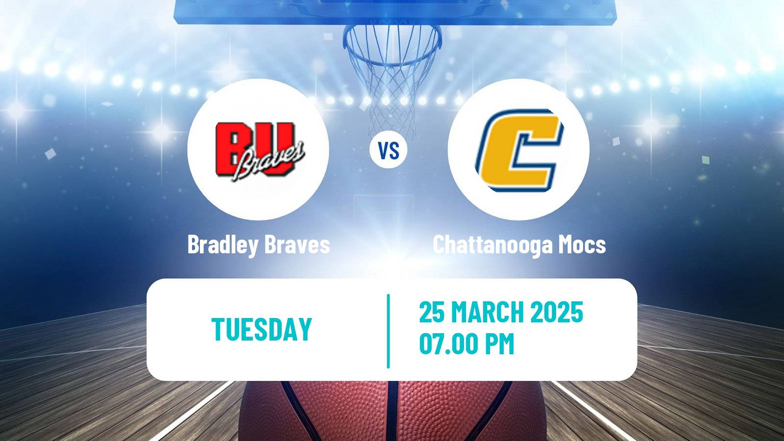 Basketball NIT Bradley Braves - Chattanooga Mocs