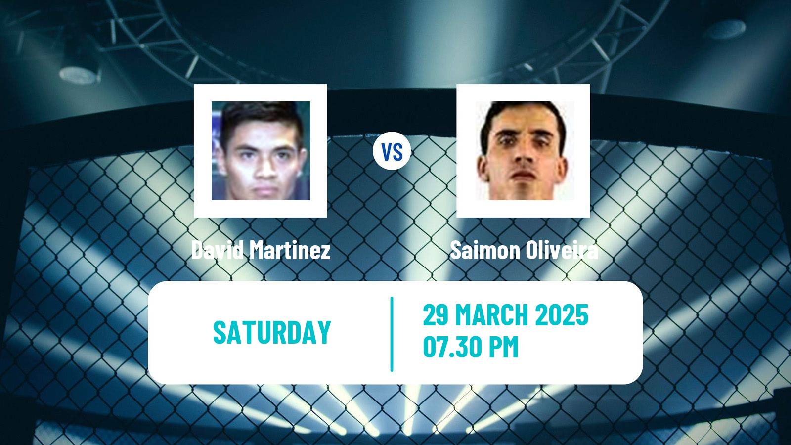 MMA Bantamweight UFC Men David Martinez - Saimon Oliveira