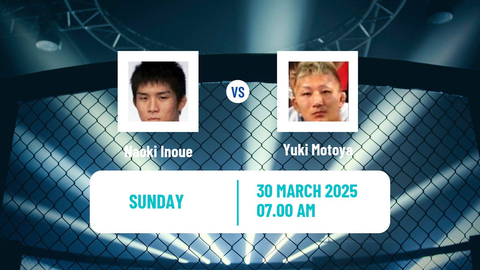 MMA Bantamweight Rizin Men Naoki Inoue - Yuki Motoya