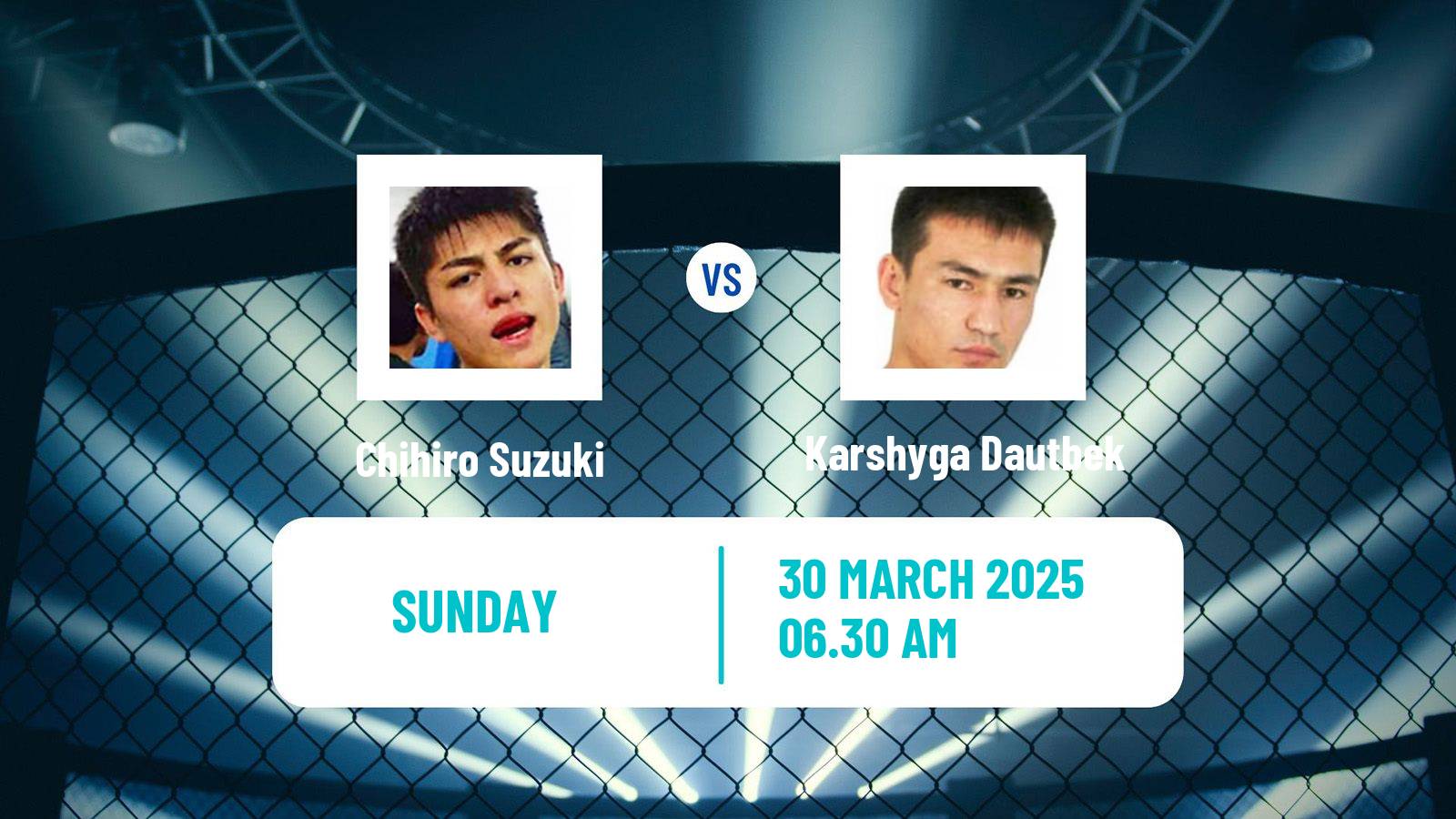 MMA Featherweight Rizin Men Chihiro Suzuki - Karshyga Dautbek