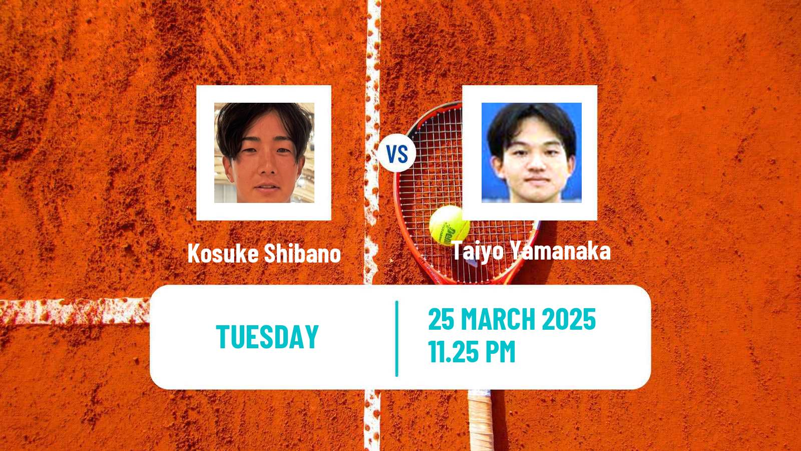 Tennis ITF M15 Tsukuba Men Kosuke Shibano - Taiyo Yamanaka