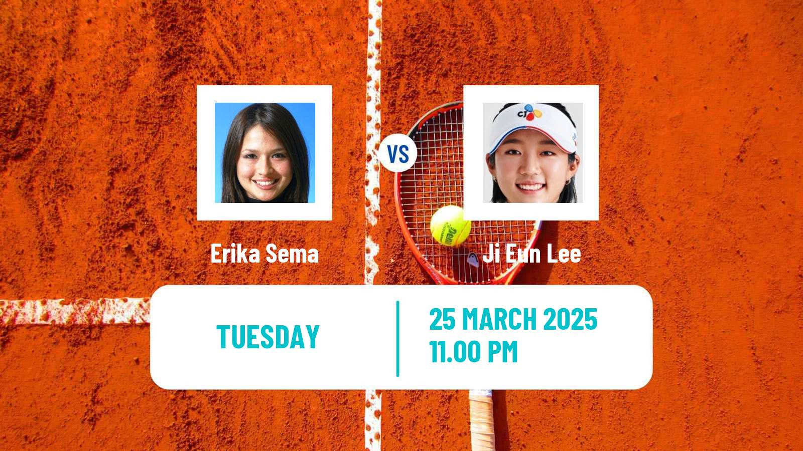 Tennis ITF W15 Nonthaburi 2 Women Erika Sema - Ji Eun Lee