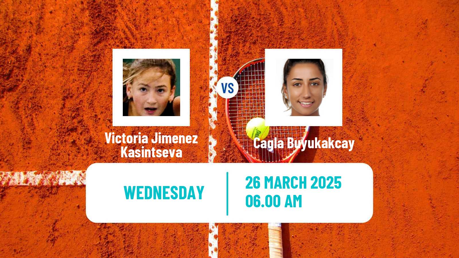 Tennis Antalya 2 Challenger Women Victoria Jimenez Kasintseva - Cagla Buyukakcay