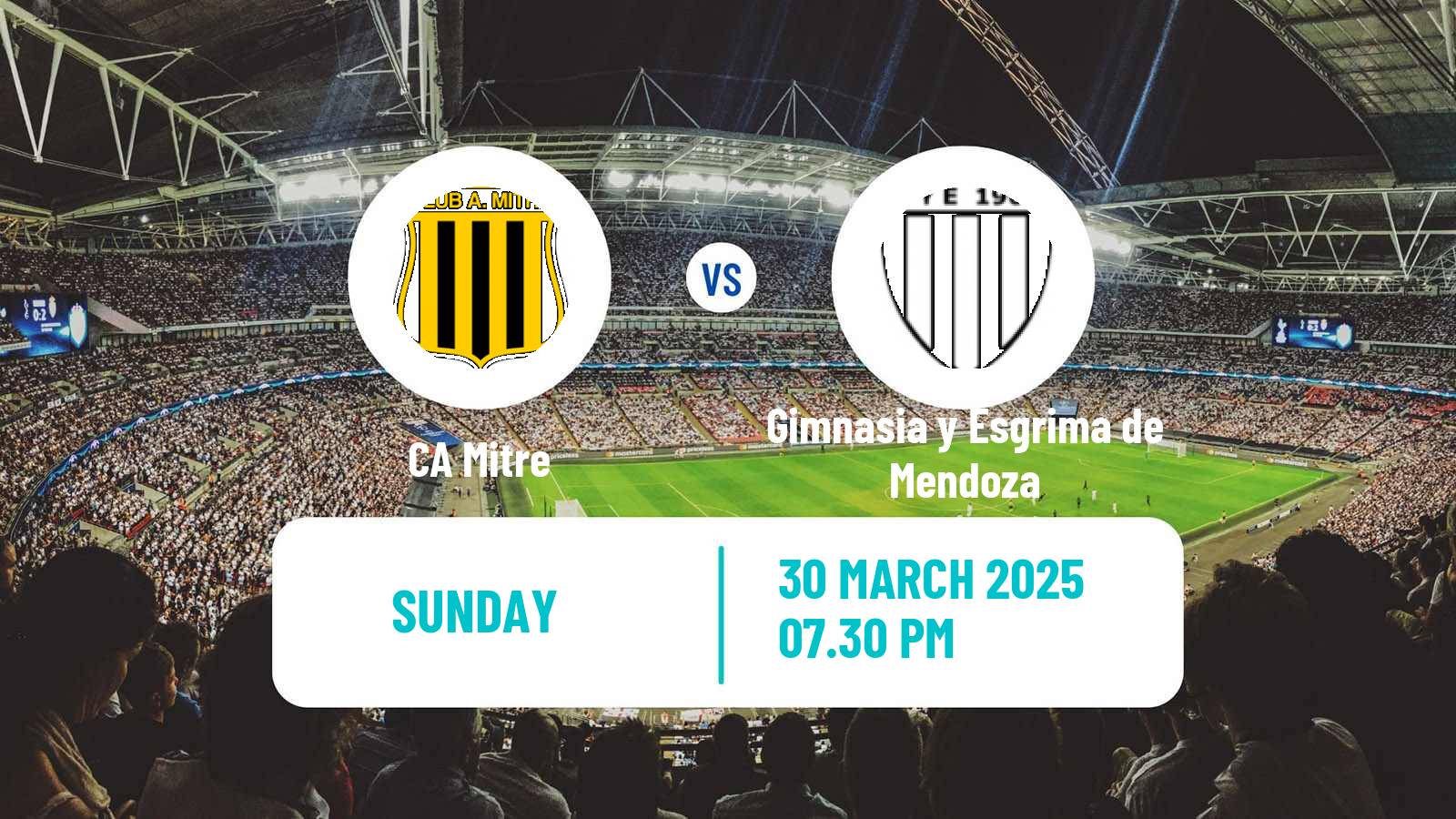 Soccer Argentinian Primera Nacional Mitre - Gimnasia y Esgrima de Mendoza