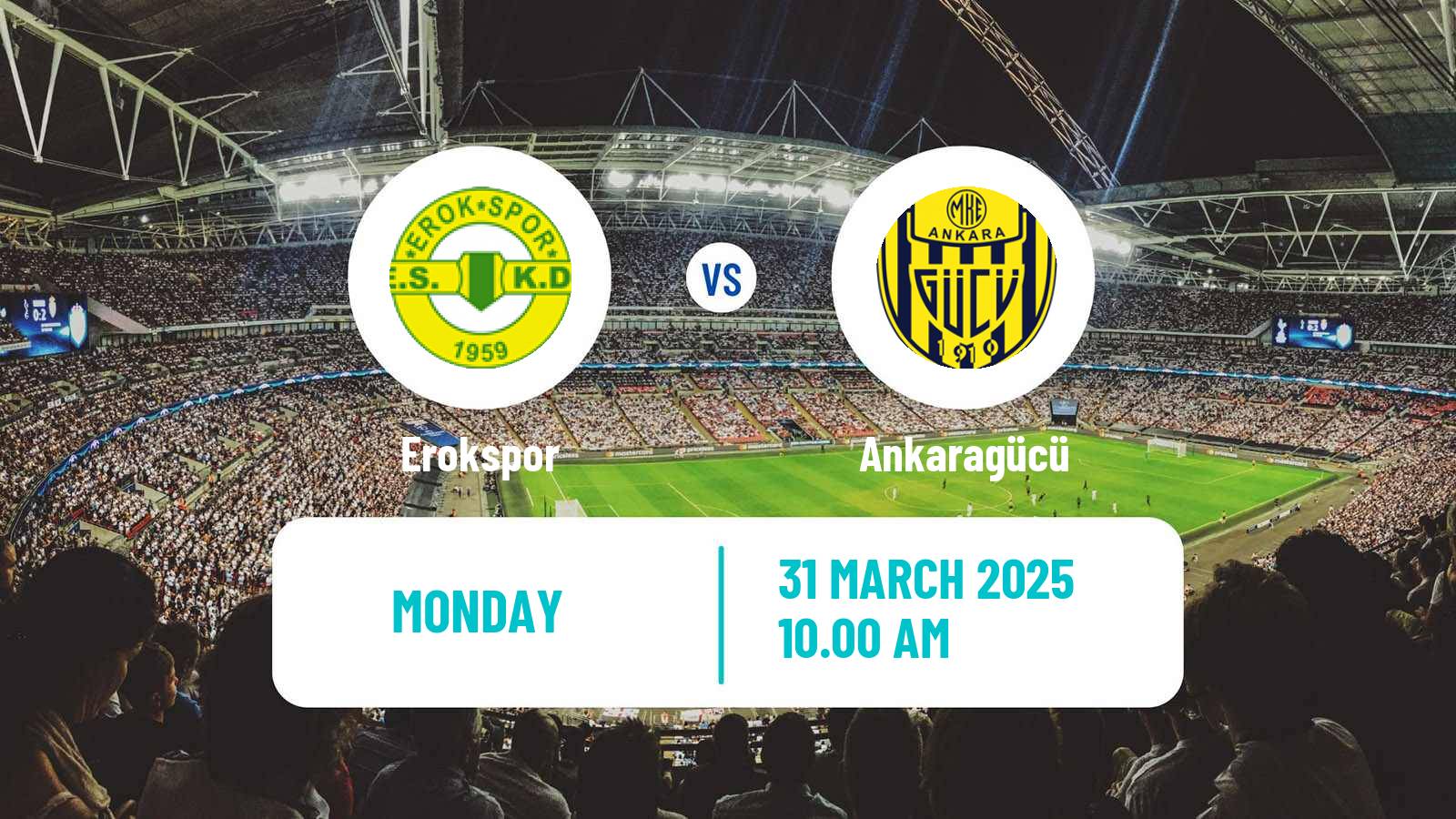 Soccer Turkish First League Erokspor - Ankaragücü
