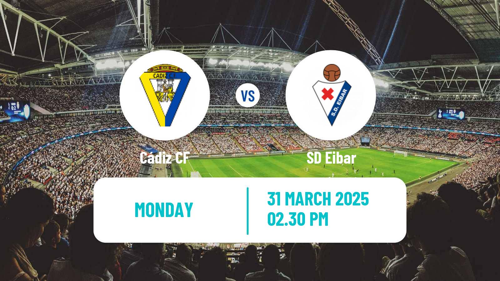 Soccer Spanish LaLiga2 Cádiz - Eibar