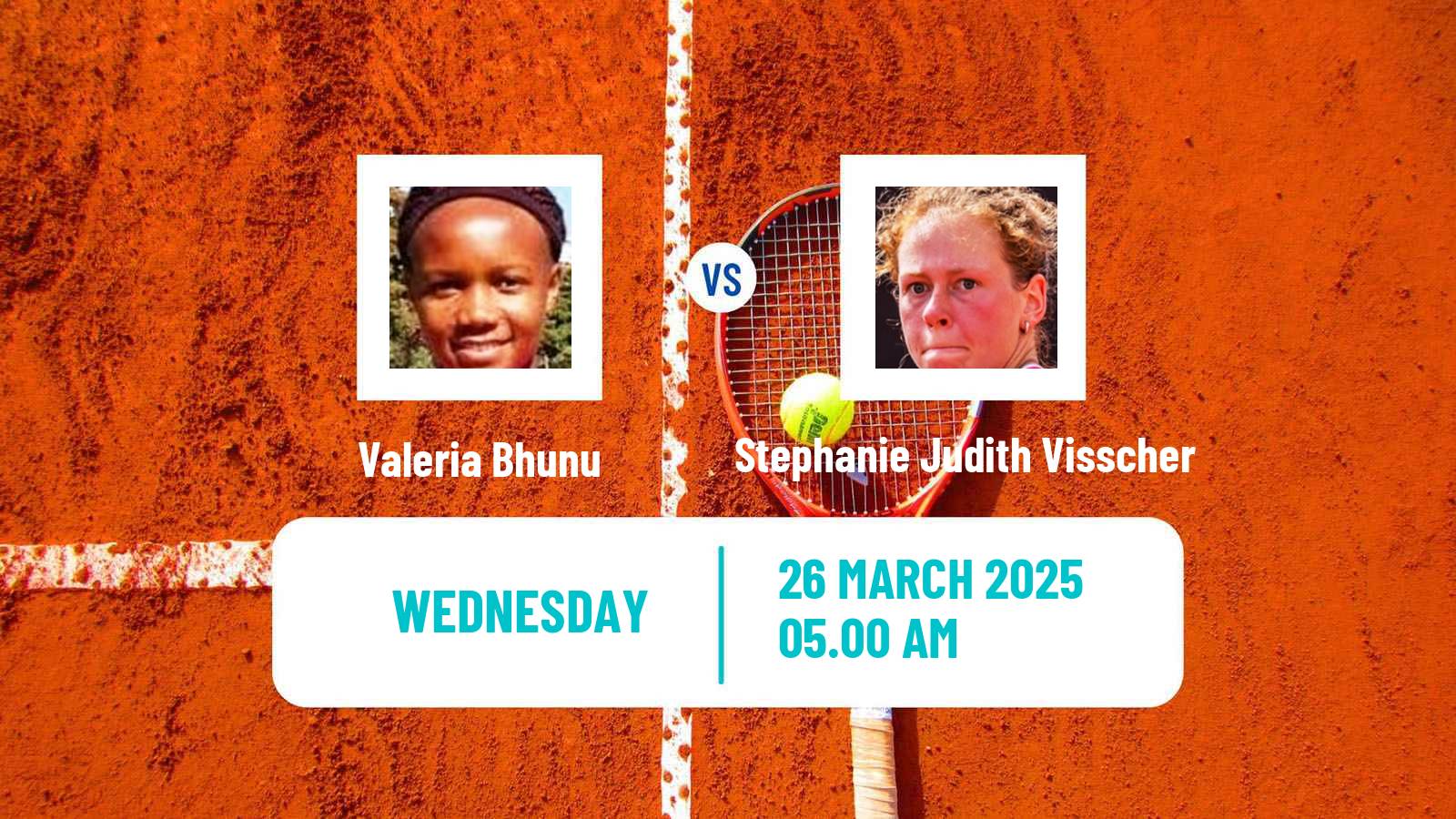 Tennis ITF W50 Bujumbura Women Valeria Bhunu - Stephanie Judith Visscher