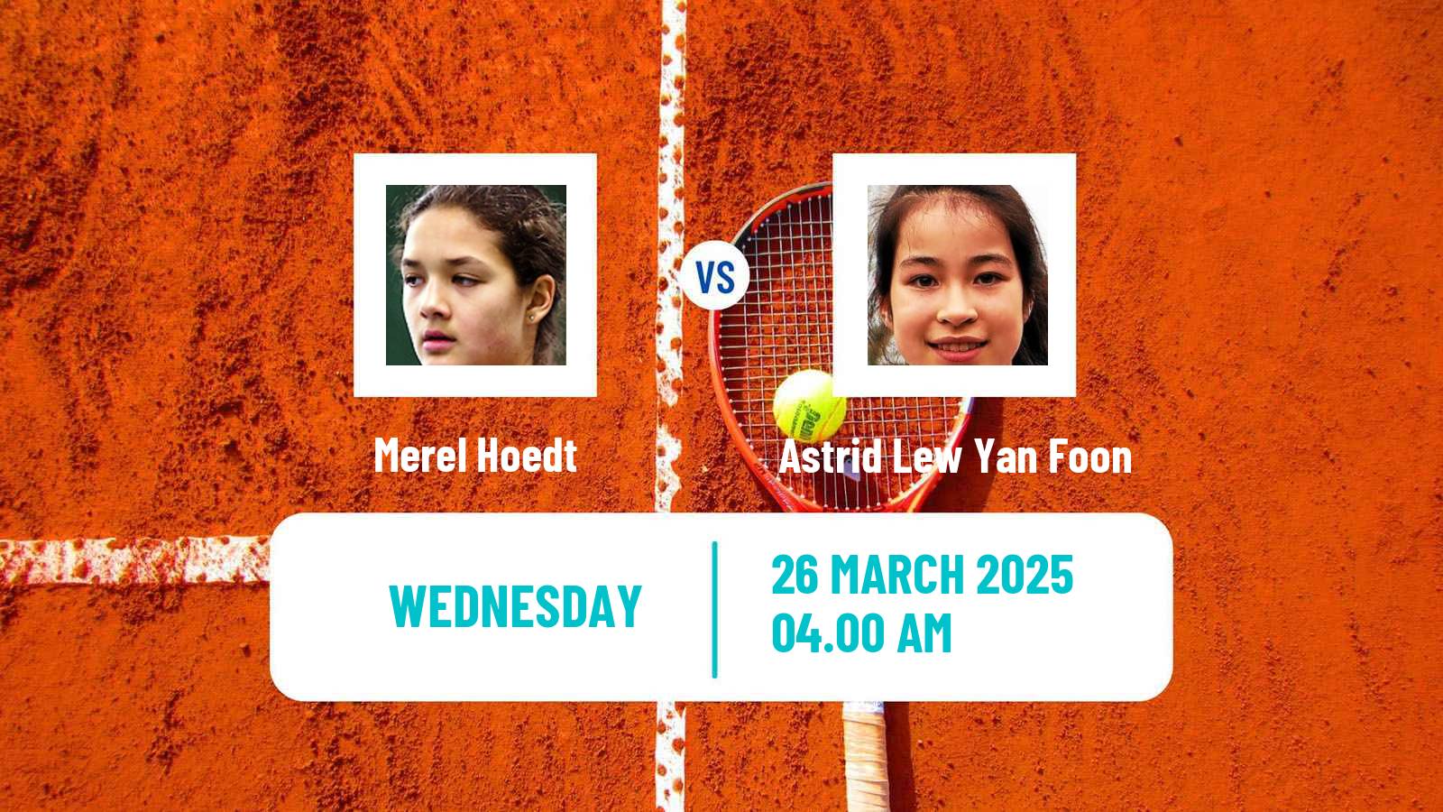 Tennis ITF W50 Bujumbura Women Merel Hoedt - Astrid Lew Yan Foon