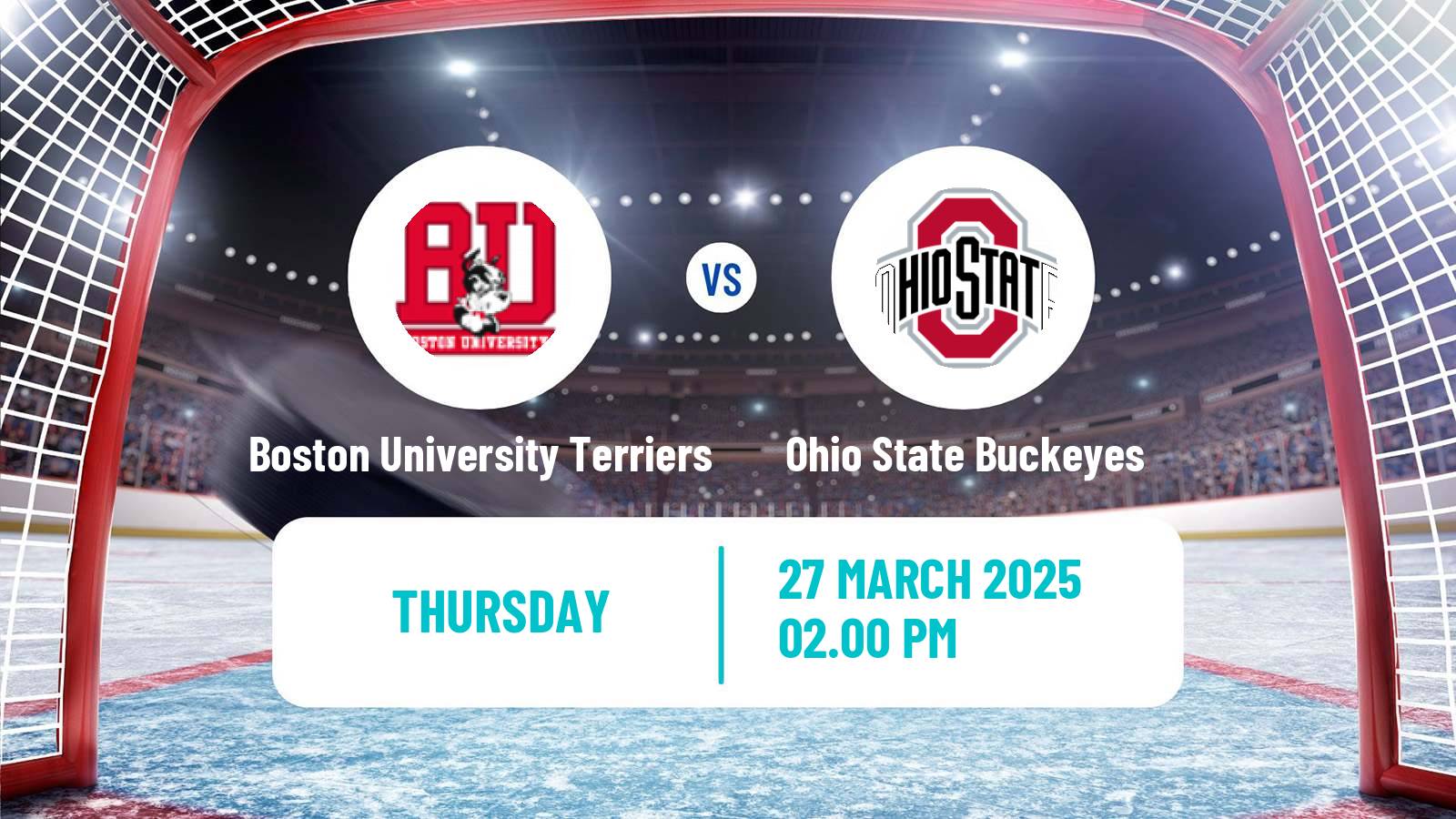 Hockey NCAA Hockey Boston University Terriers - Ohio State Buckeyes