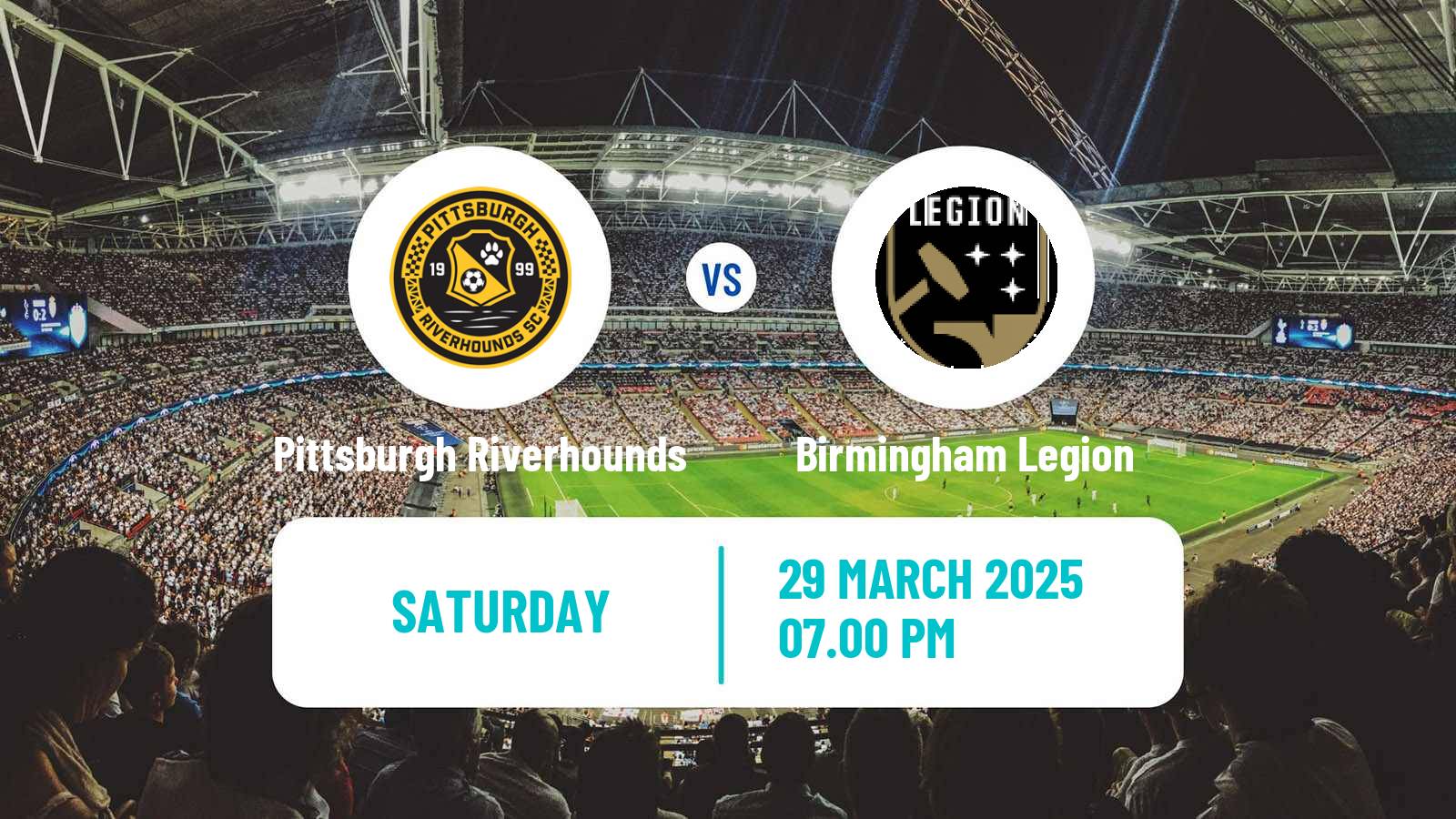 Soccer USL Championship Pittsburgh Riverhounds - Birmingham Legion