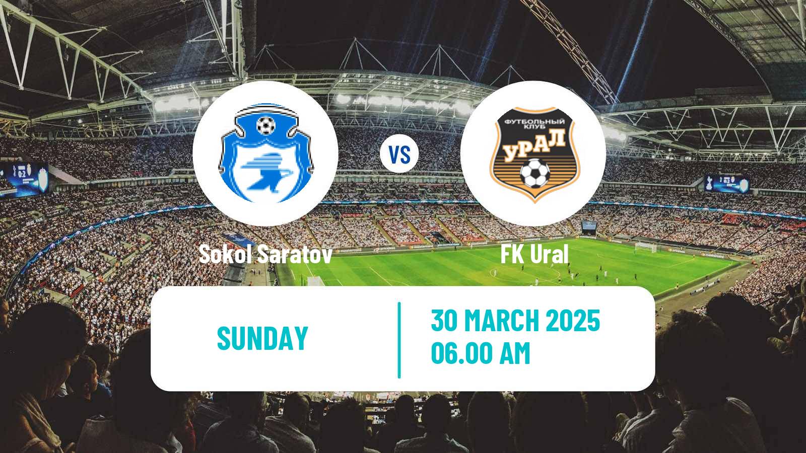 Soccer Russian FNL Sokol Saratov - Ural